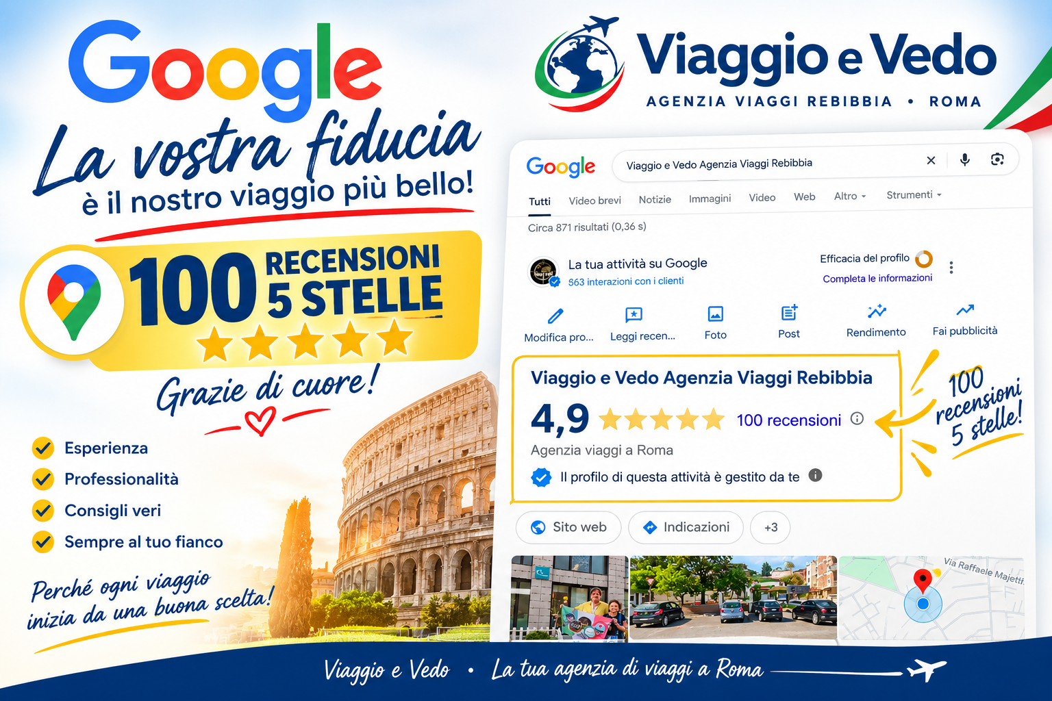 100 RECENSIONI POSITIVE